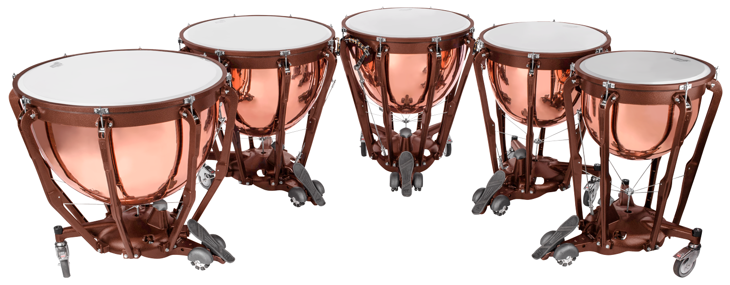 A set of four timpani drums